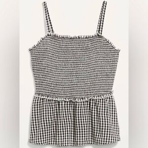 Old Navy Black and White Checkered Camisole